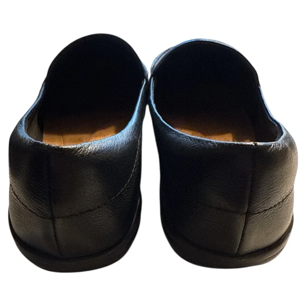 Easy Spirit Black Abide Leather Casual Flats Loafers‎ Women’s Size 8.5W Comfort